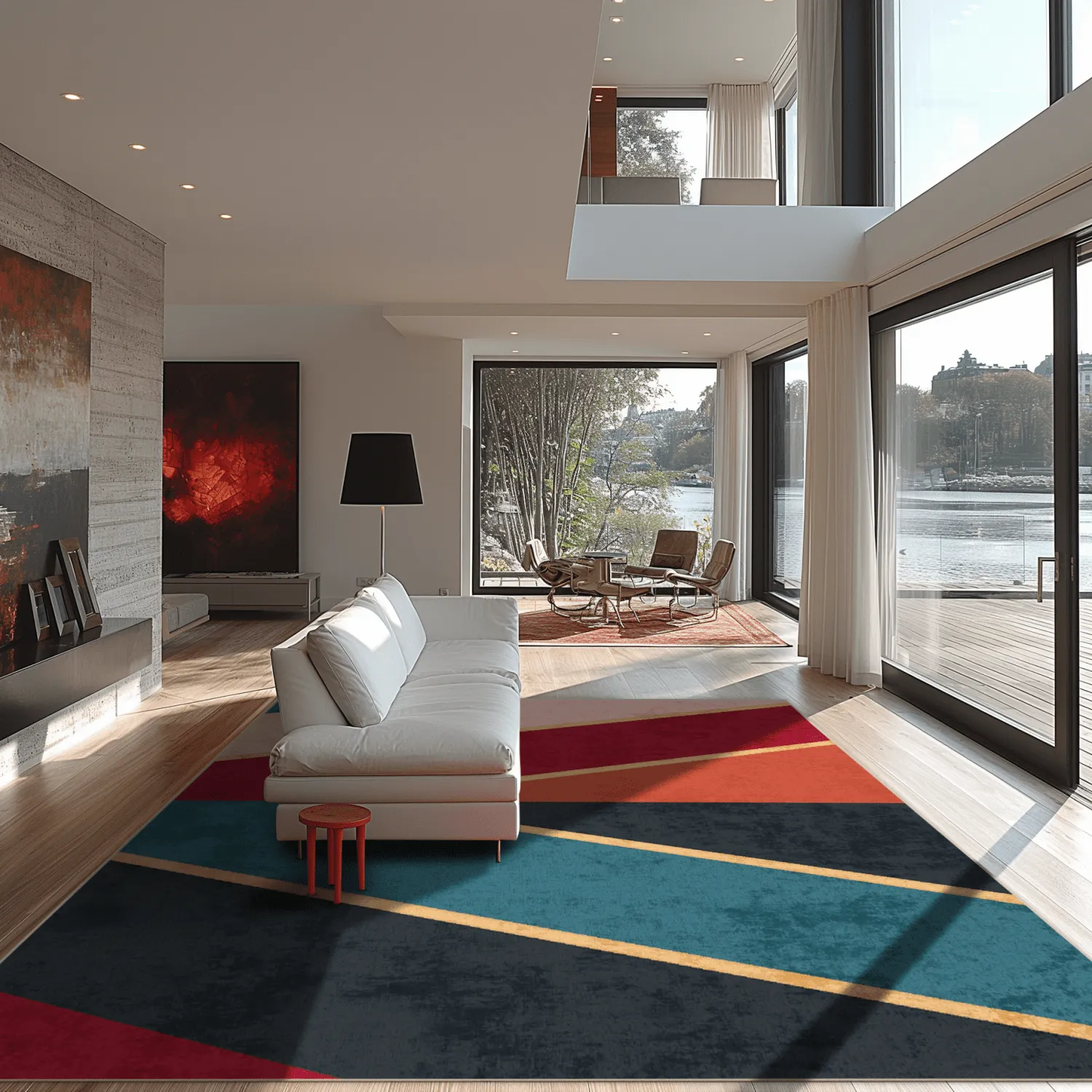 Koberec Wilton - Sanya (červená/multicolor)