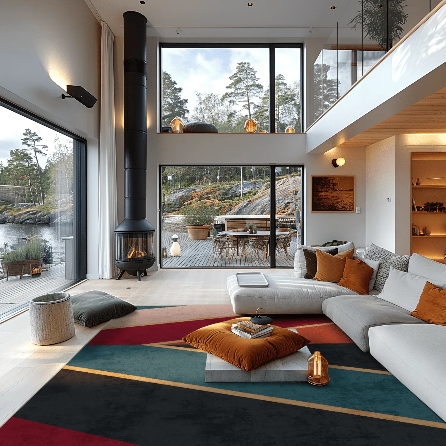 Koberec Wilton - Sanya (červená/multicolor)