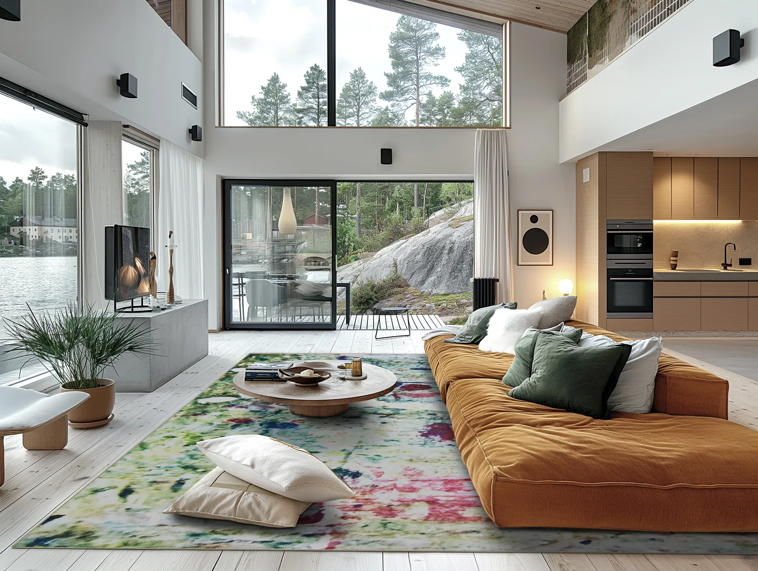 Wilton koberec - Satriano Blur (šedý/multicolor)