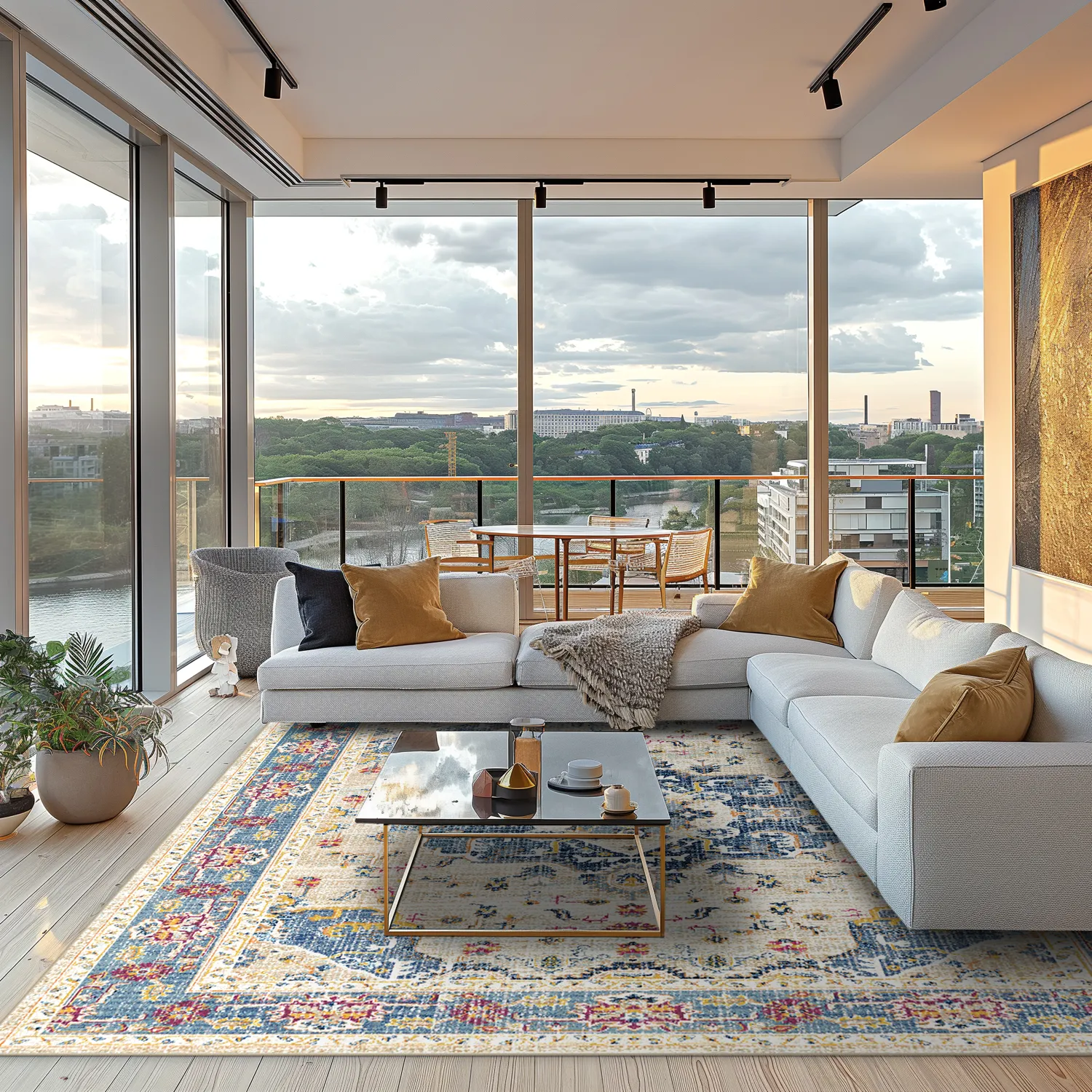 Koberec Wilton - Siliana (modrý)