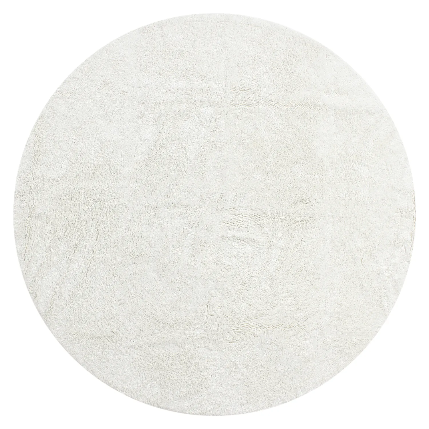 Kruhový koberec - Sion Natural Cotton Shaggy (offwhite)