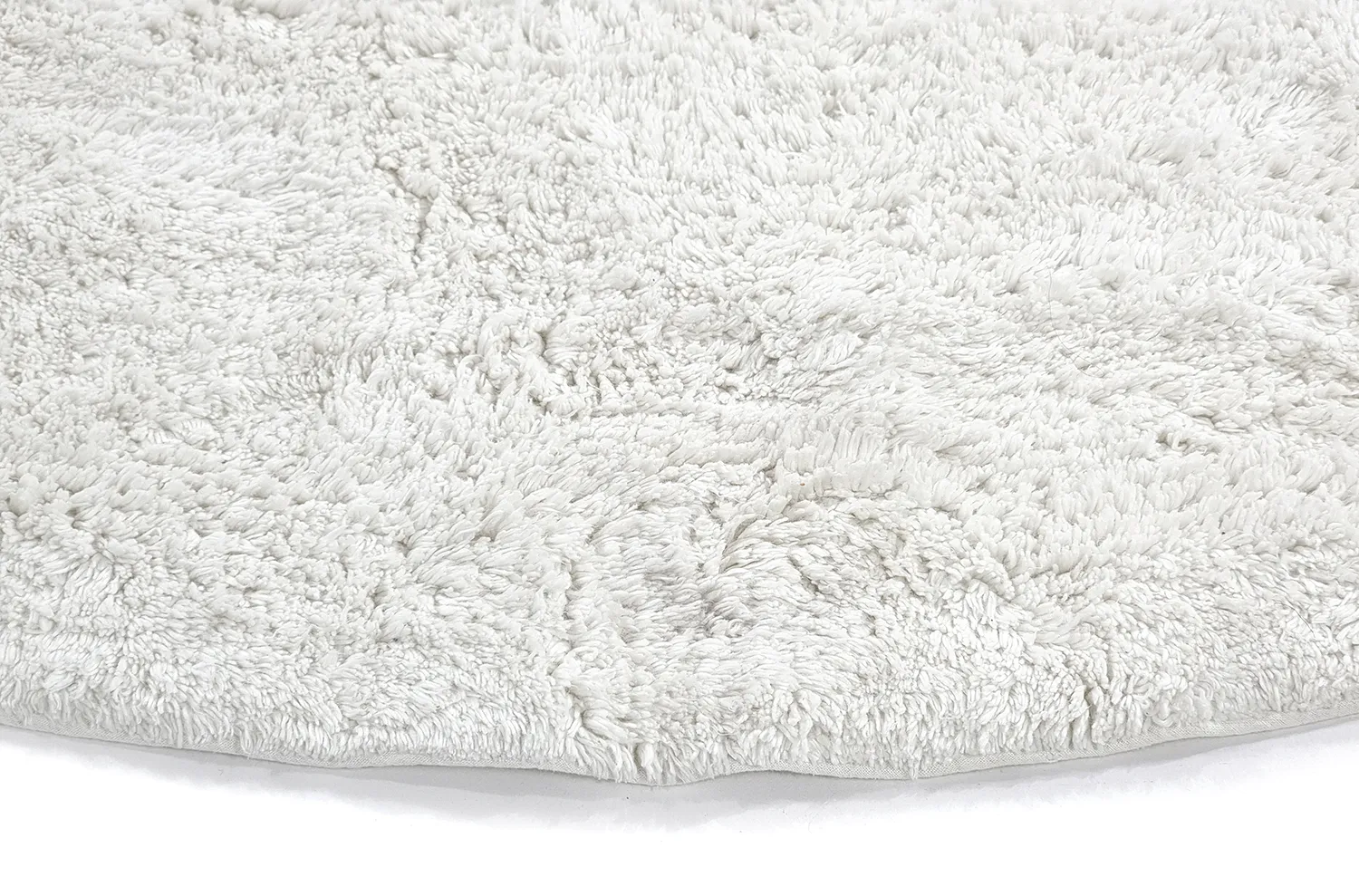 Kruhový koberec - Sion Natural Cotton Shaggy (offwhite)