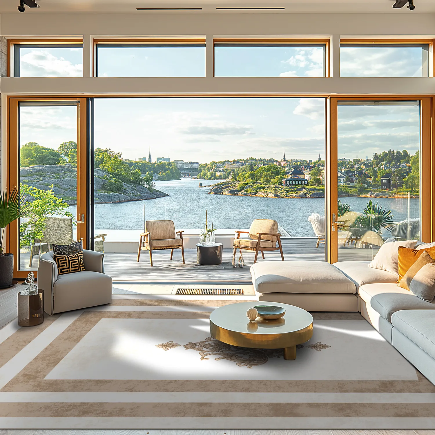 Koberec Wilton - Soros (béžový/biely)