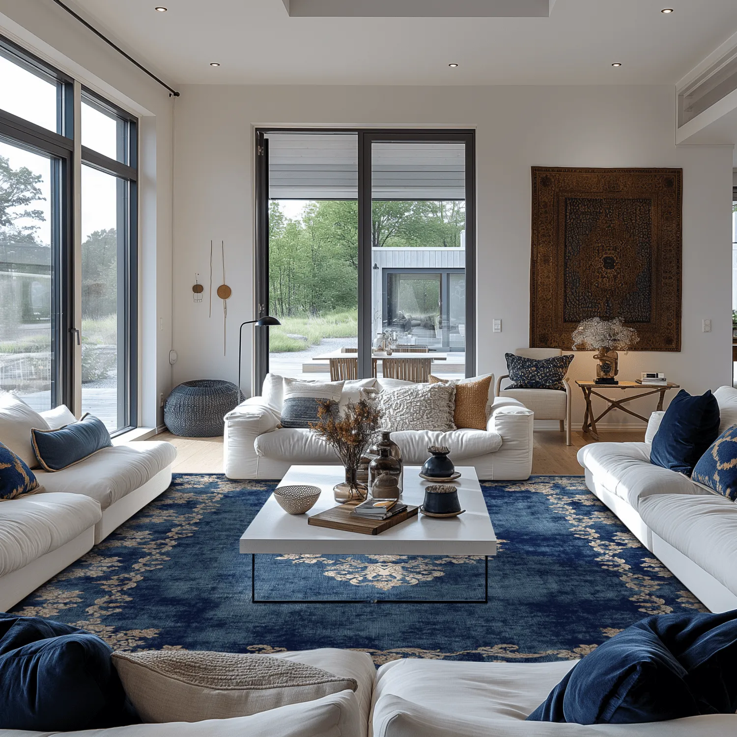 Koberec Wilton - Taknis (modrá)