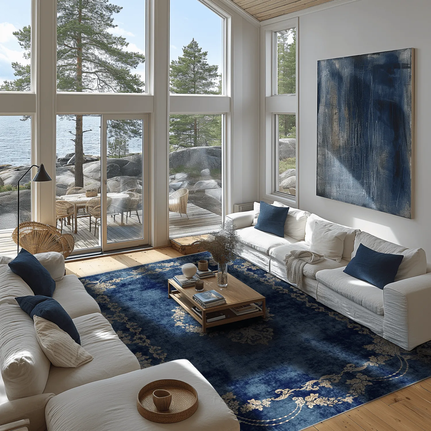 Koberec Wilton - Taknis (modrá)