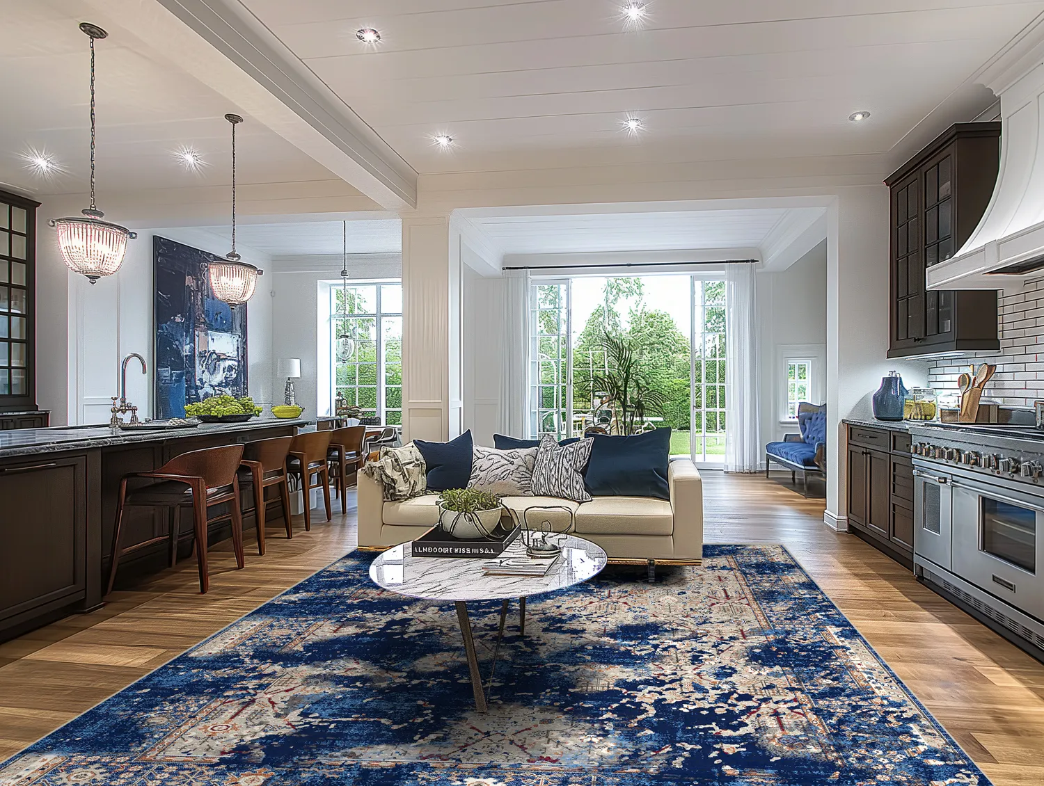 Koberec Wilton - Temima (modrá)