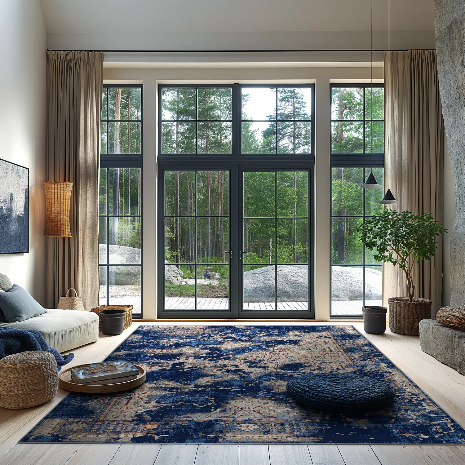 Koberec Wilton - Temima (modrá)