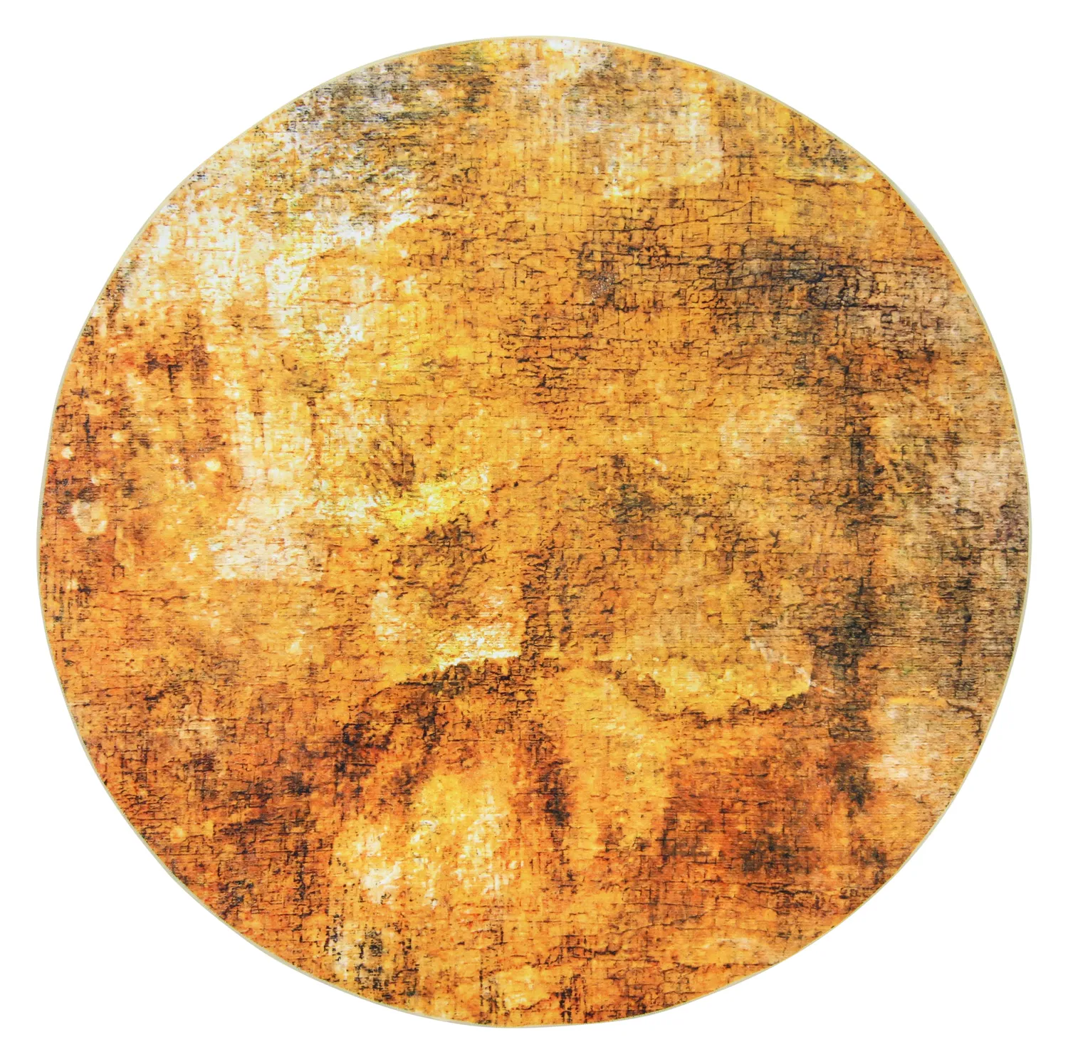 Kruhový koberec - Tremes (zlatý)