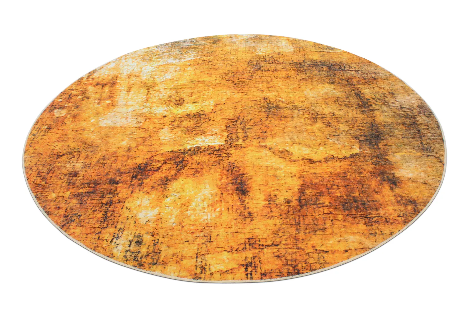 Kruhový koberec - Tremes (zlatý)