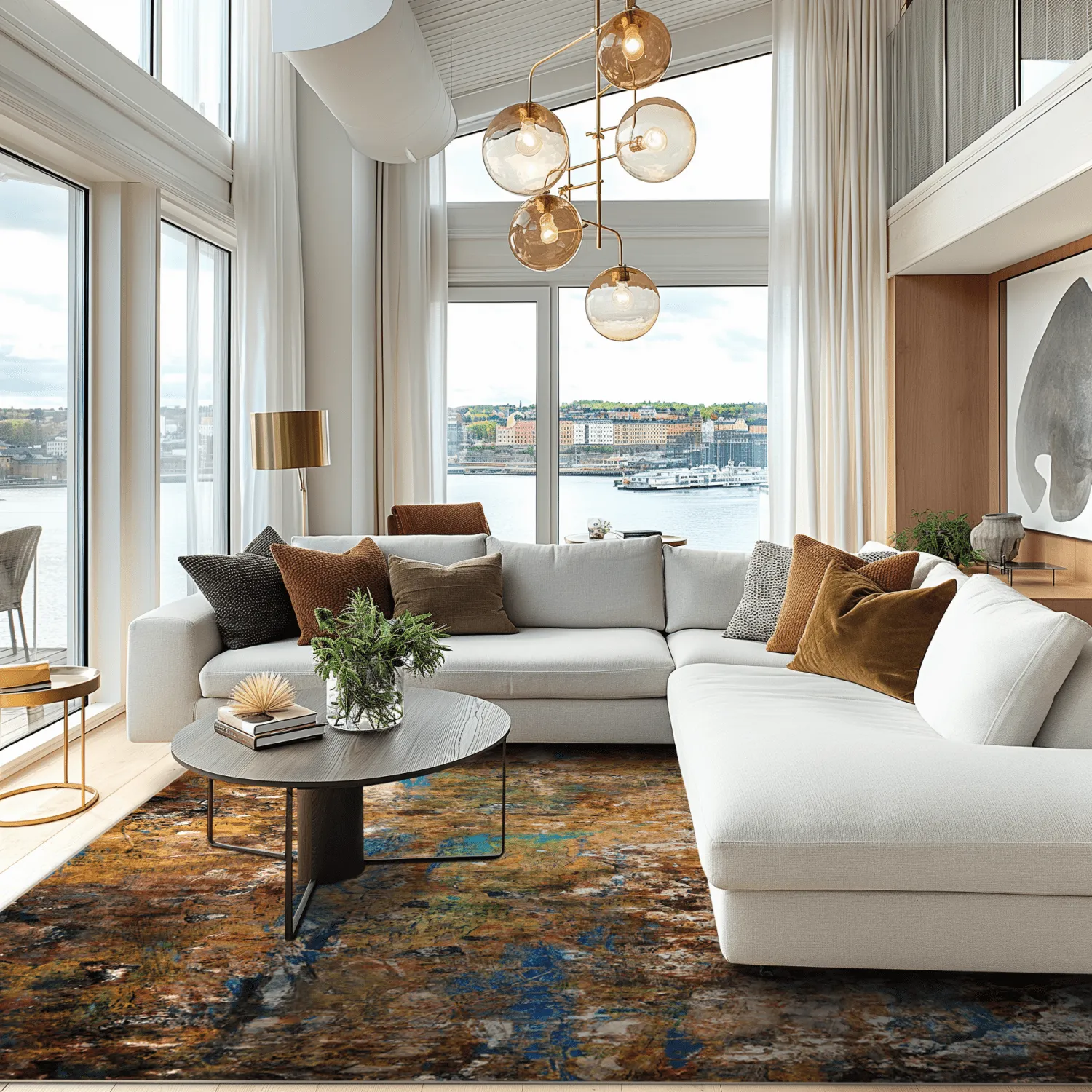 Wilton koberec - Trepito (hnedý/modrý/multicolor)