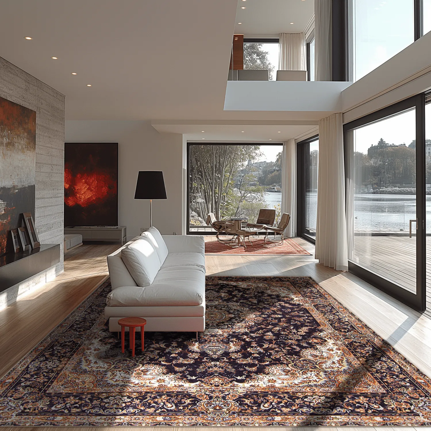 Koberec Wilton - Vakifli (čierny/multicolor)