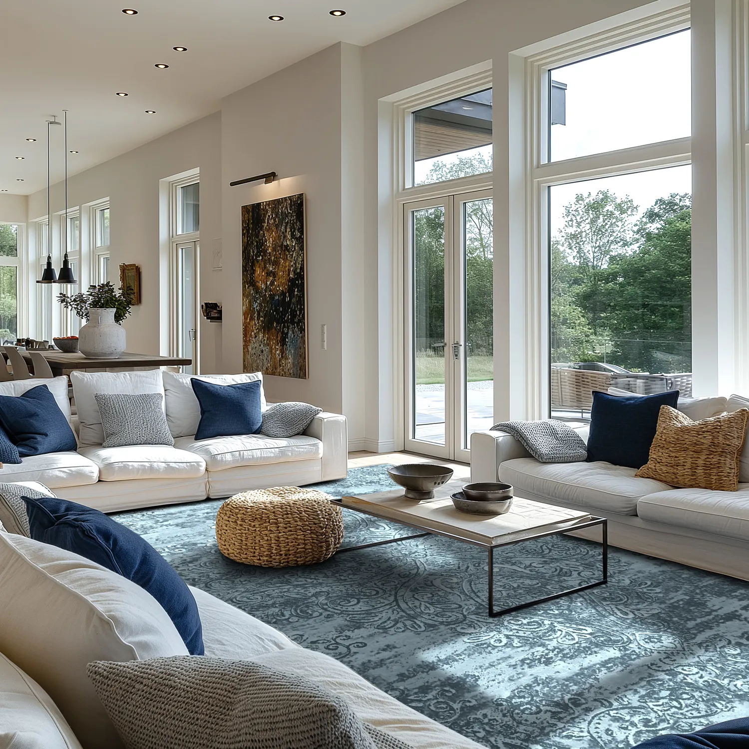 Koberec Wilton - Valenza (modrý)