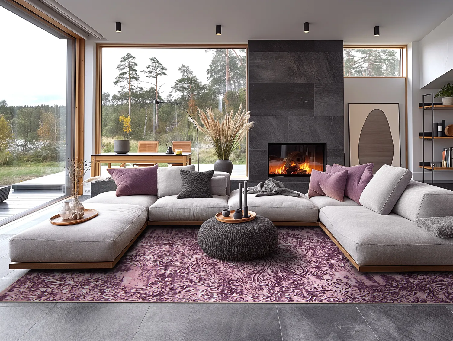 Koberec Wilton - Valenza (fialová)