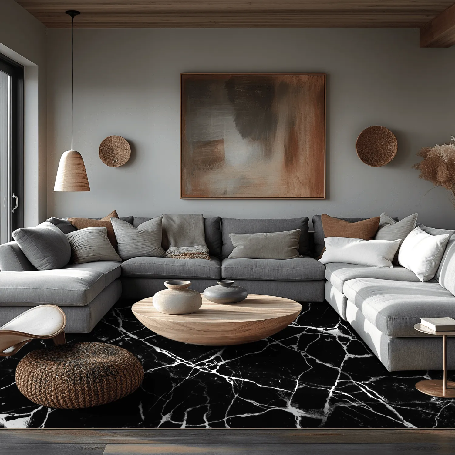 Koberec Wilton - Vieste (čierny/biely)