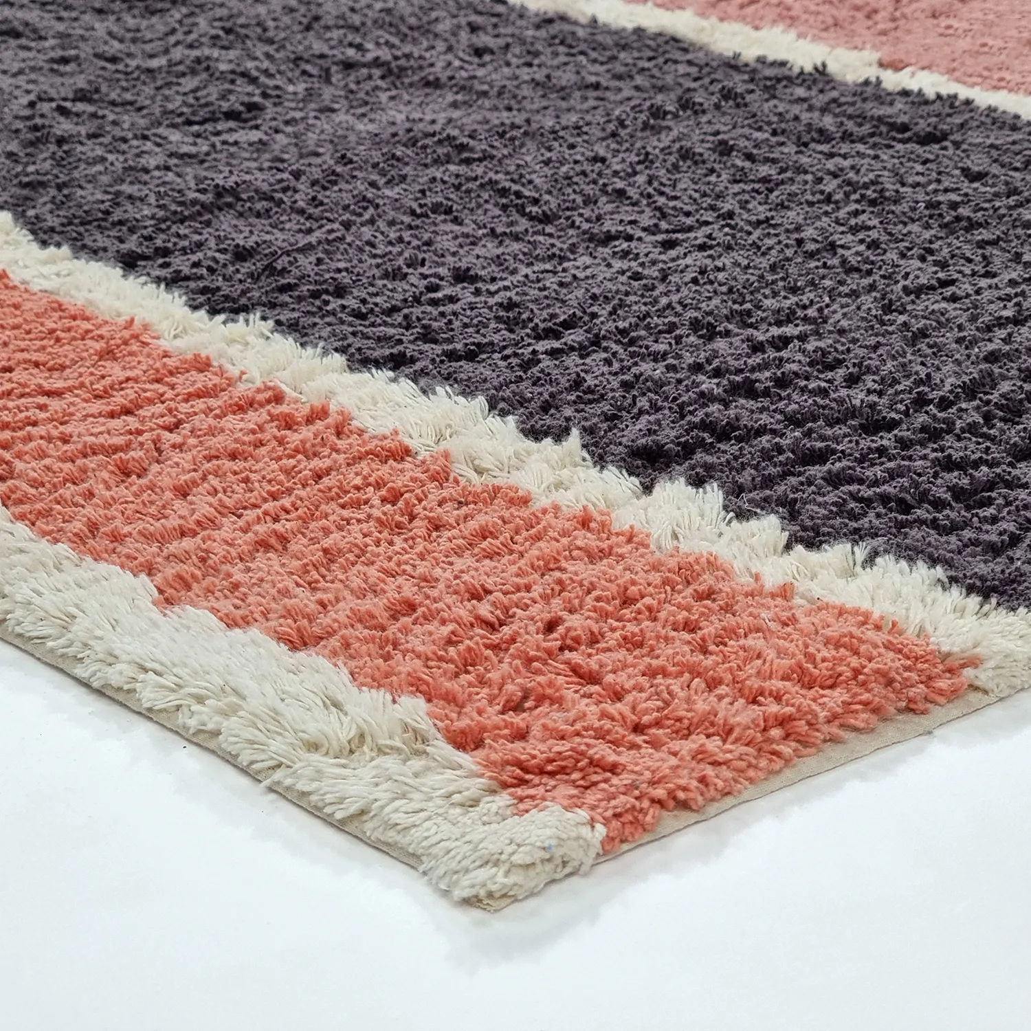 Koberec s dlhým vlasom - Vinci Natural Cotton Shaggy (ružový)