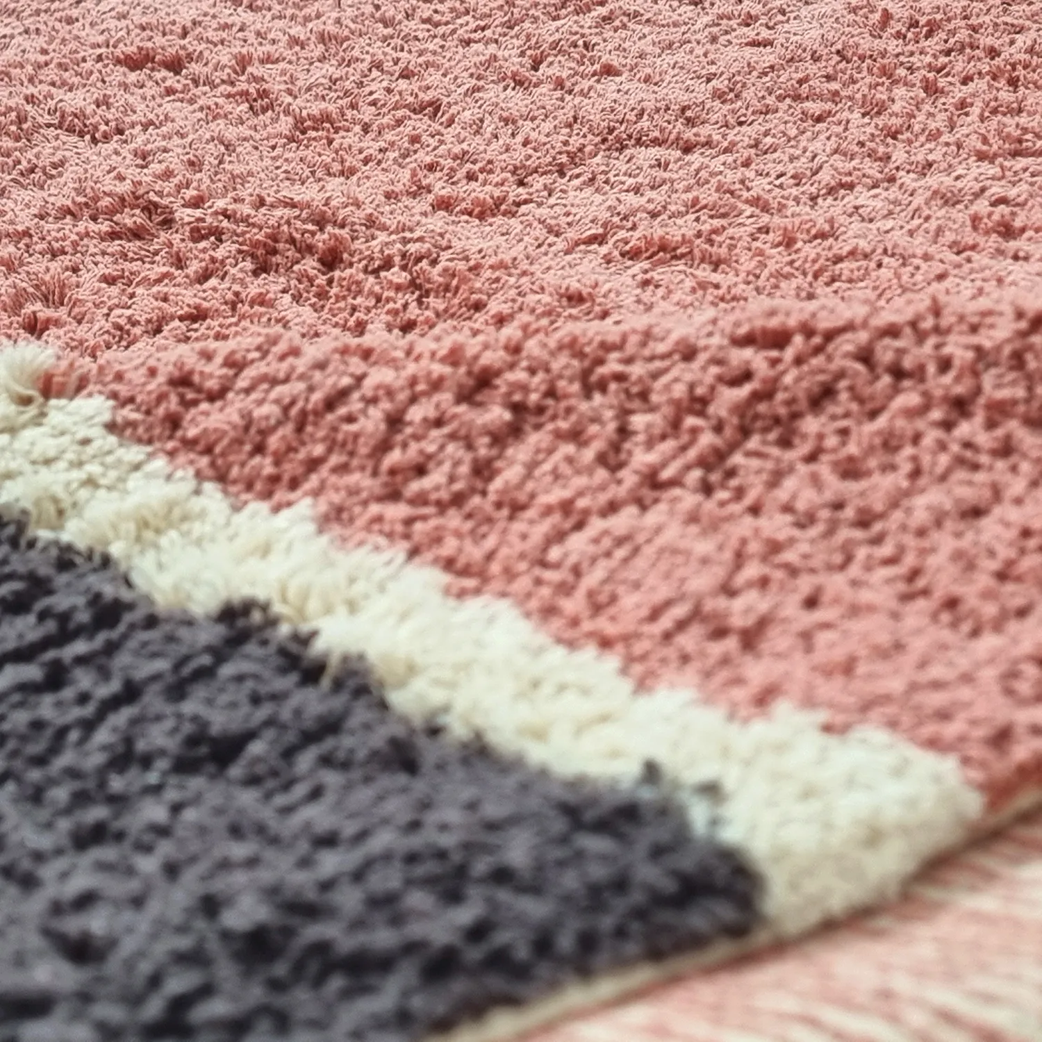 Koberec s dlhým vlasom - Vinci Natural Cotton Shaggy (ružový)