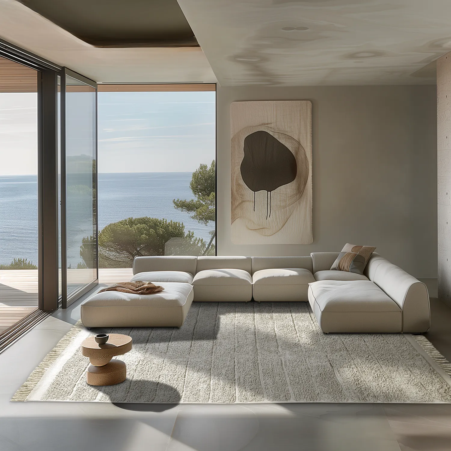 Koberce s dlhým vlasom - Willow Natural Cotton Shaggy (greige)