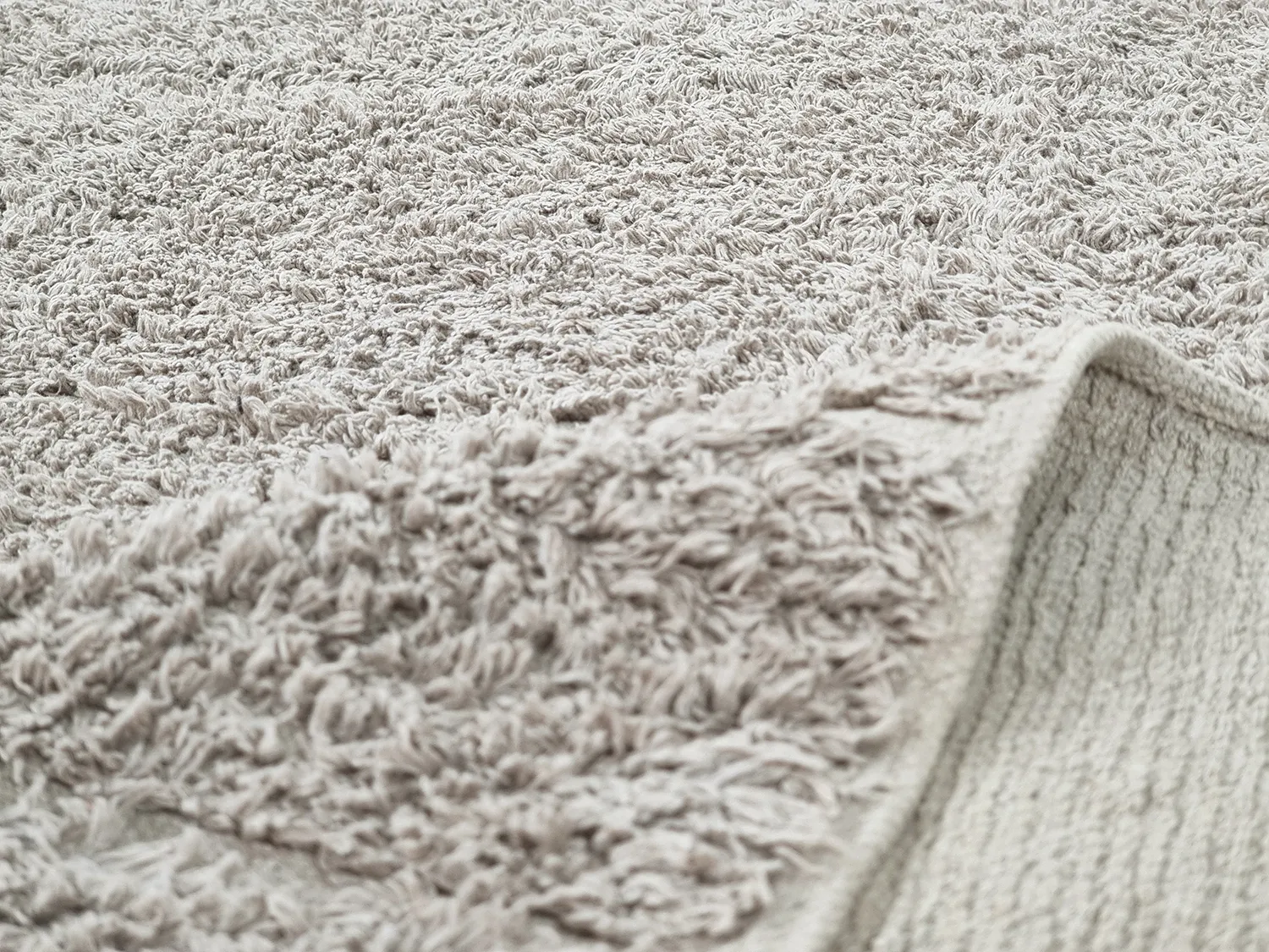 Kolo koberce - Willow Natural Cotton Shaggy (greige)