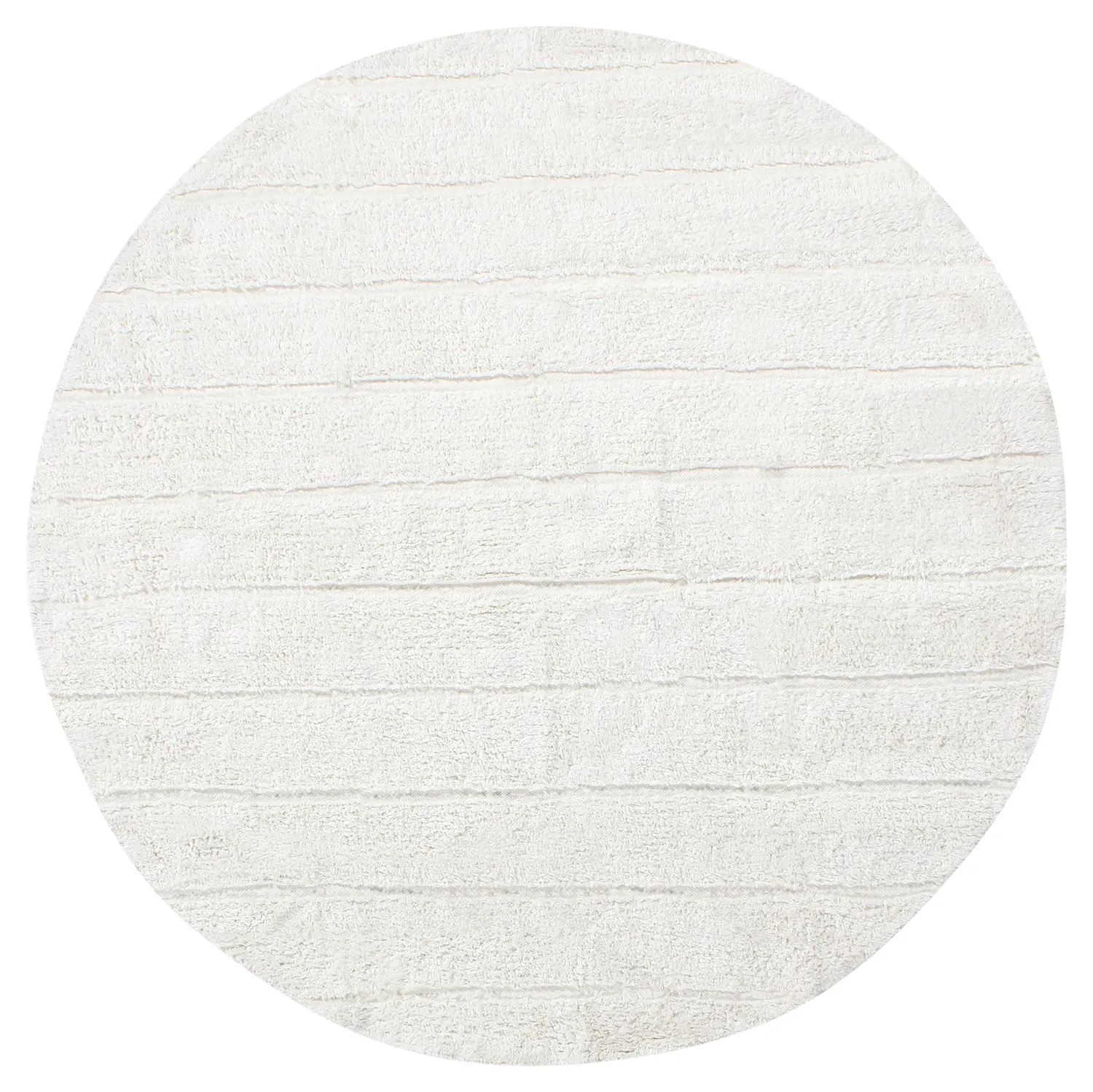 Kolo koberce - Willow Natural Cotton Shaggy (offwhite)
