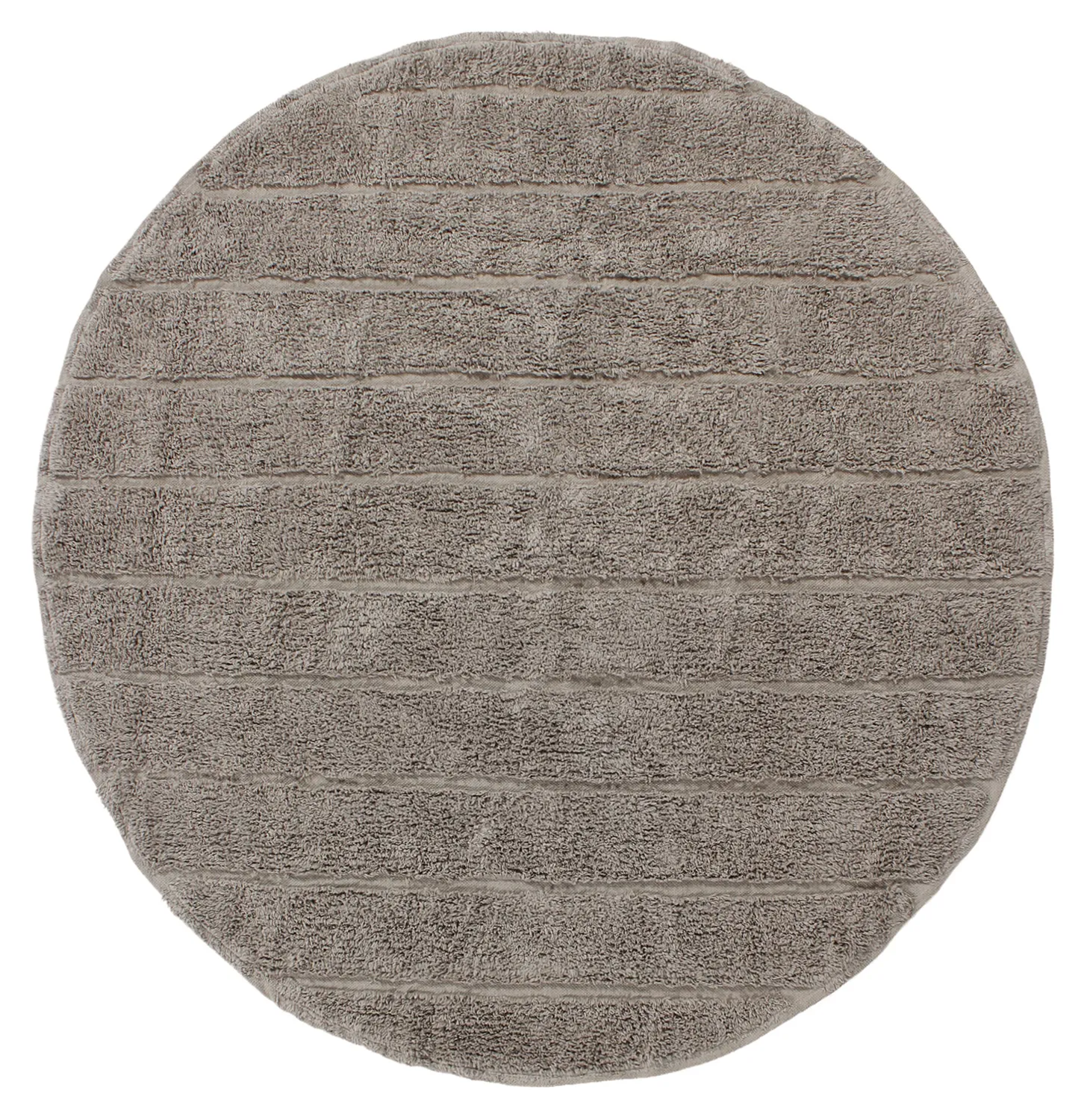 Kolo koberce - Willow Natural Cotton Shaggy (taupe)