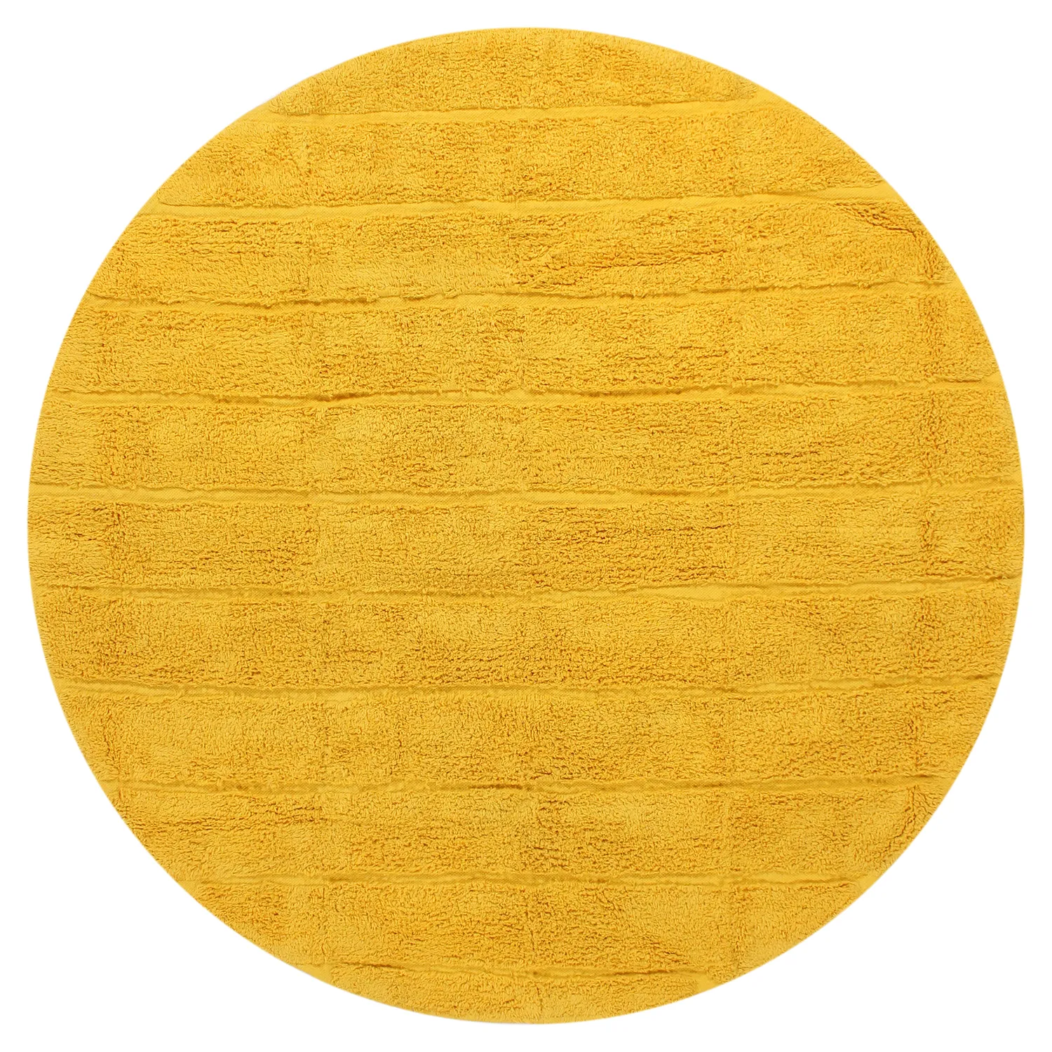Kolo koberce - Willow Natural Cotton Shaggy (žltý)