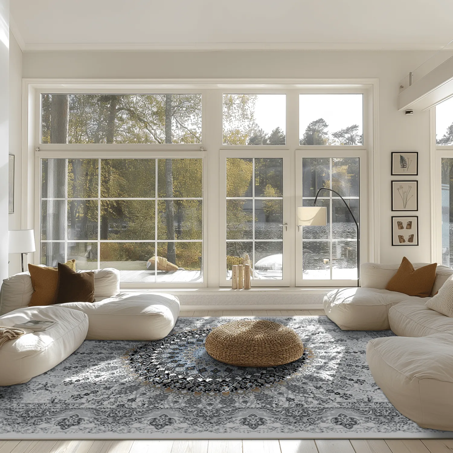 Koberec Wilton - Yelda (biely/multikolórový)