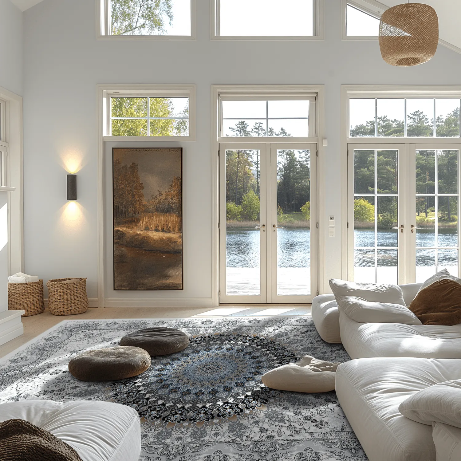 Koberec Wilton - Yelda (biely/multikolórový)