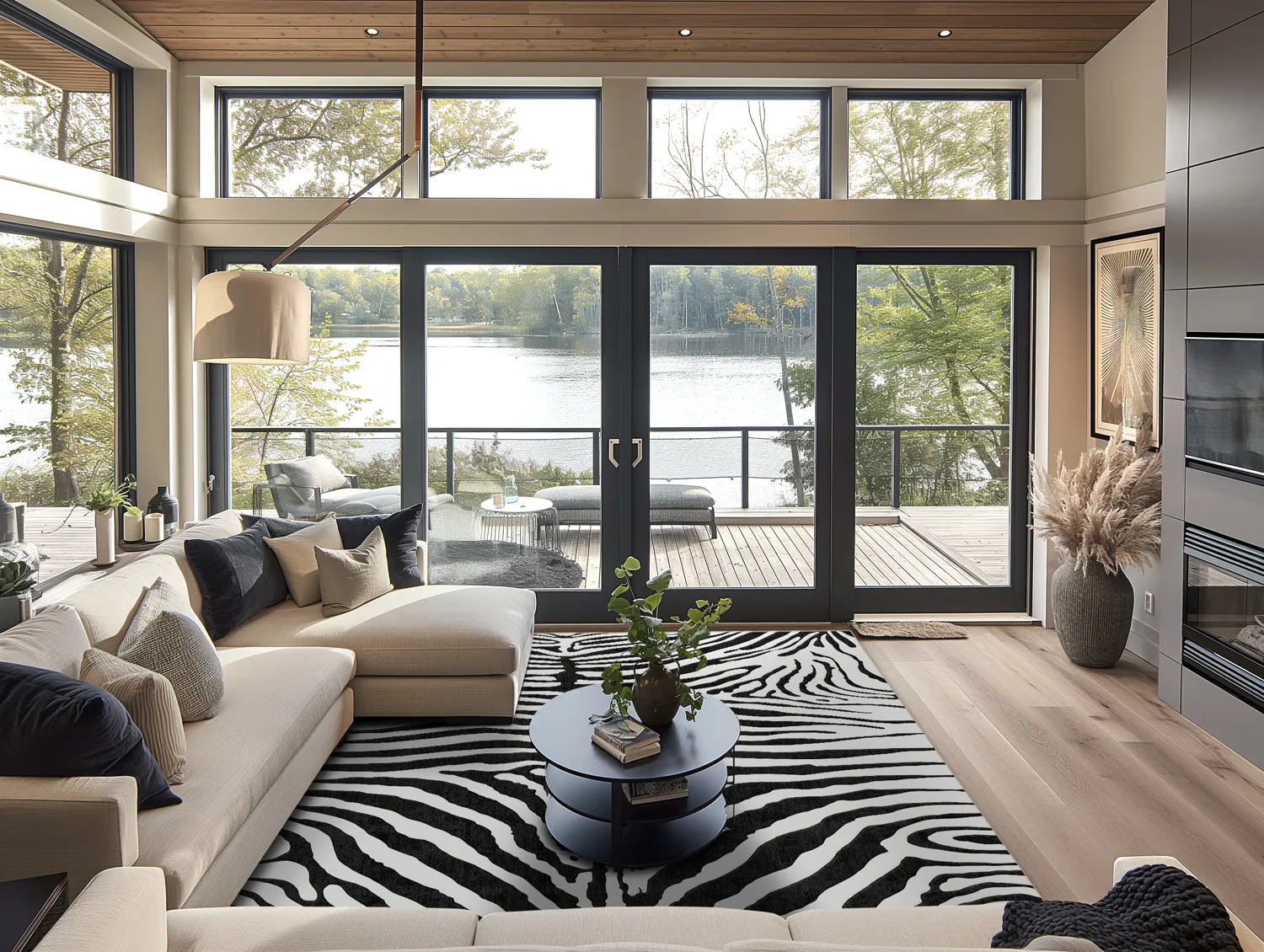 Koberec Wilton - Zebra (čierna/biela)