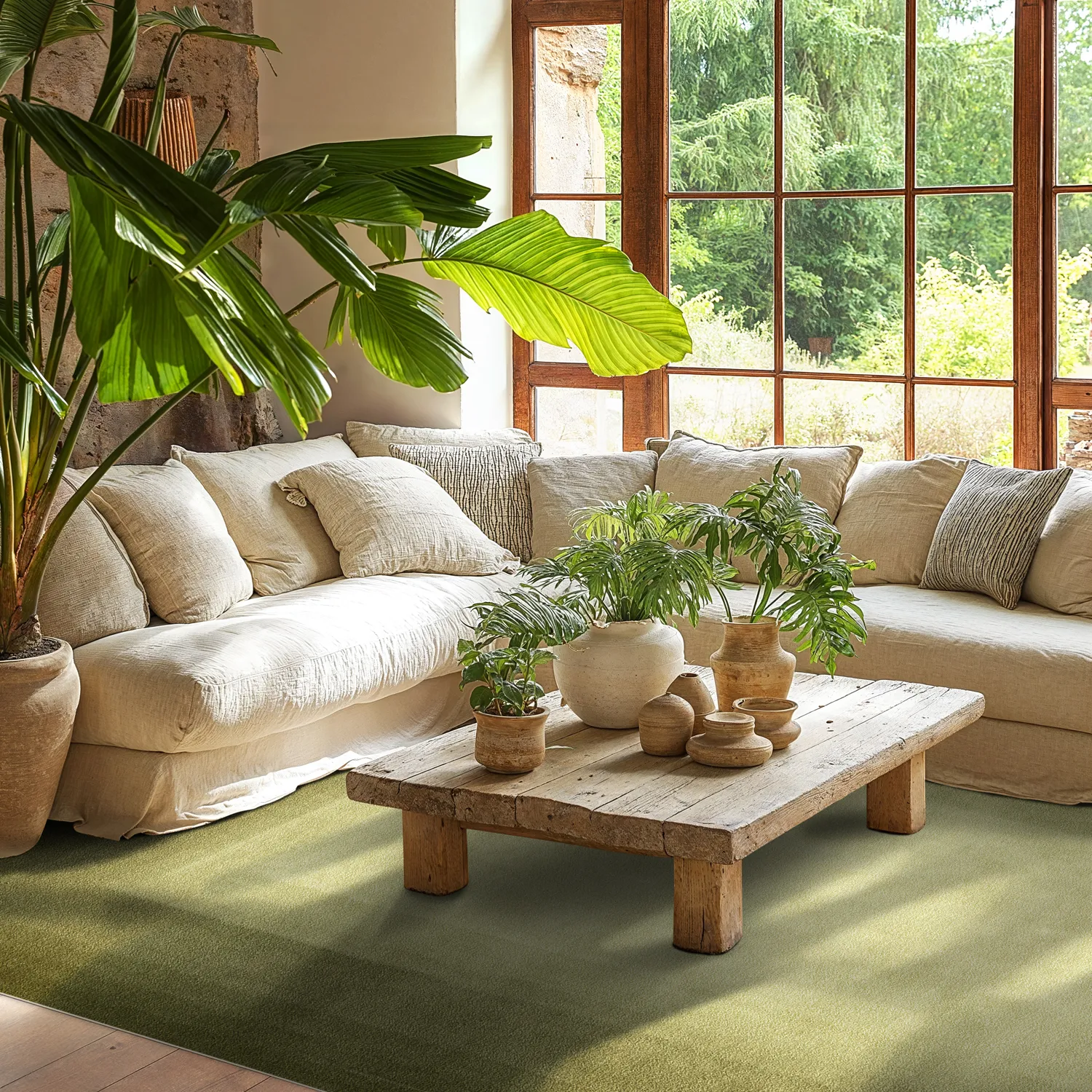 Koberec Wilton - Zina (machovo zelený)