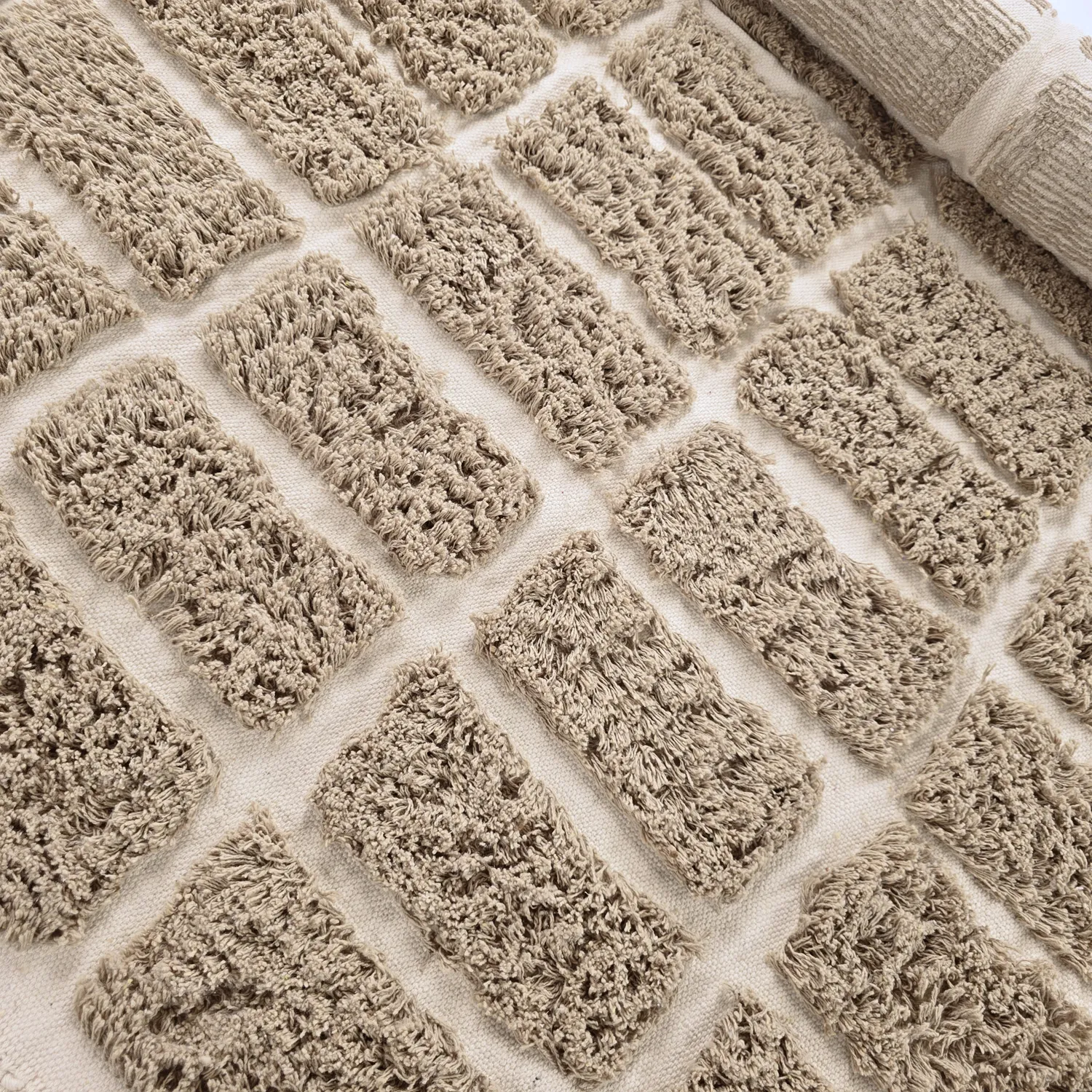 Koberec s dlhým vlasom - Zola Natural Cotton Shaggy (béžový)