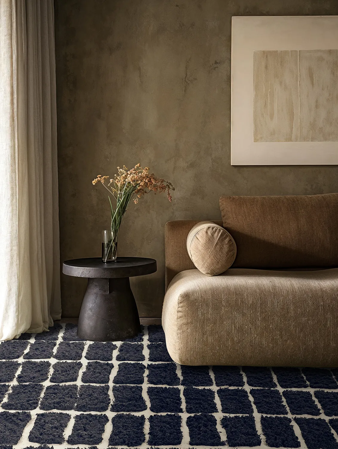 Koberce s dlhým vlasom - Zola Natural Cotton Shaggy (tmavošedá)