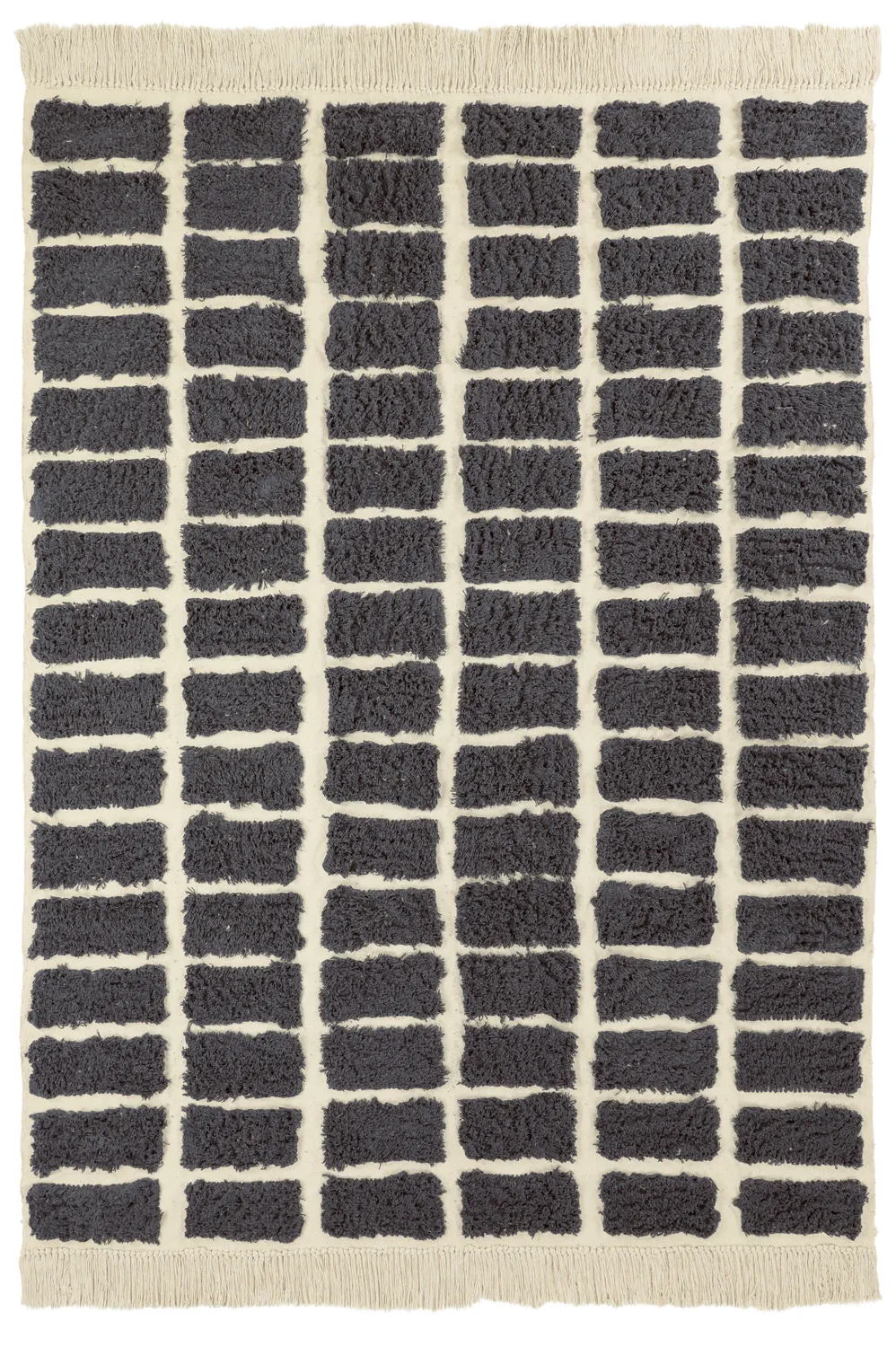 Koberce s dlhým vlasom - Zola Natural Cotton Shaggy (tmavošedá)