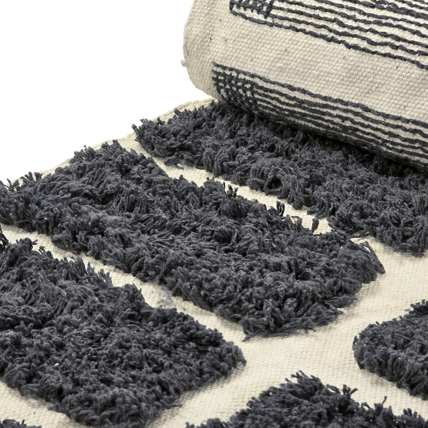 Koberce s dlhým vlasom - Zola Natural Cotton Shaggy (tmavošedá)