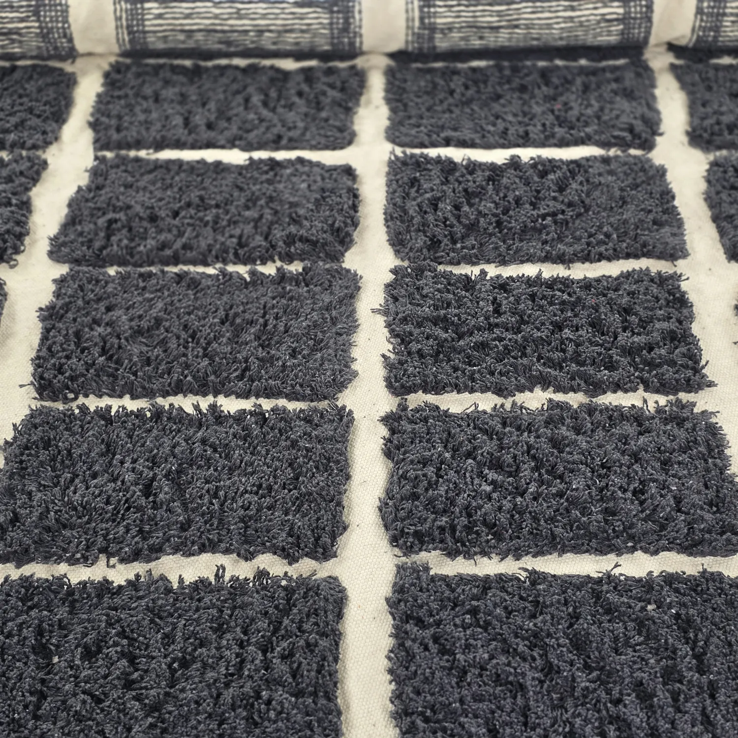 Kolo koberce - Zola Natural Cotton Shaggy (tmavošedá)