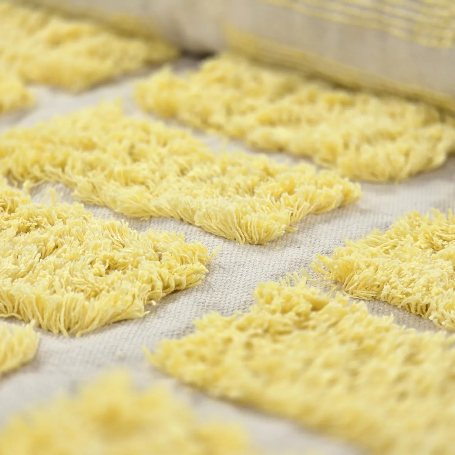 Koberec s chlpatým povrchom - Zola Natural Cotton Shaggy (žltý)