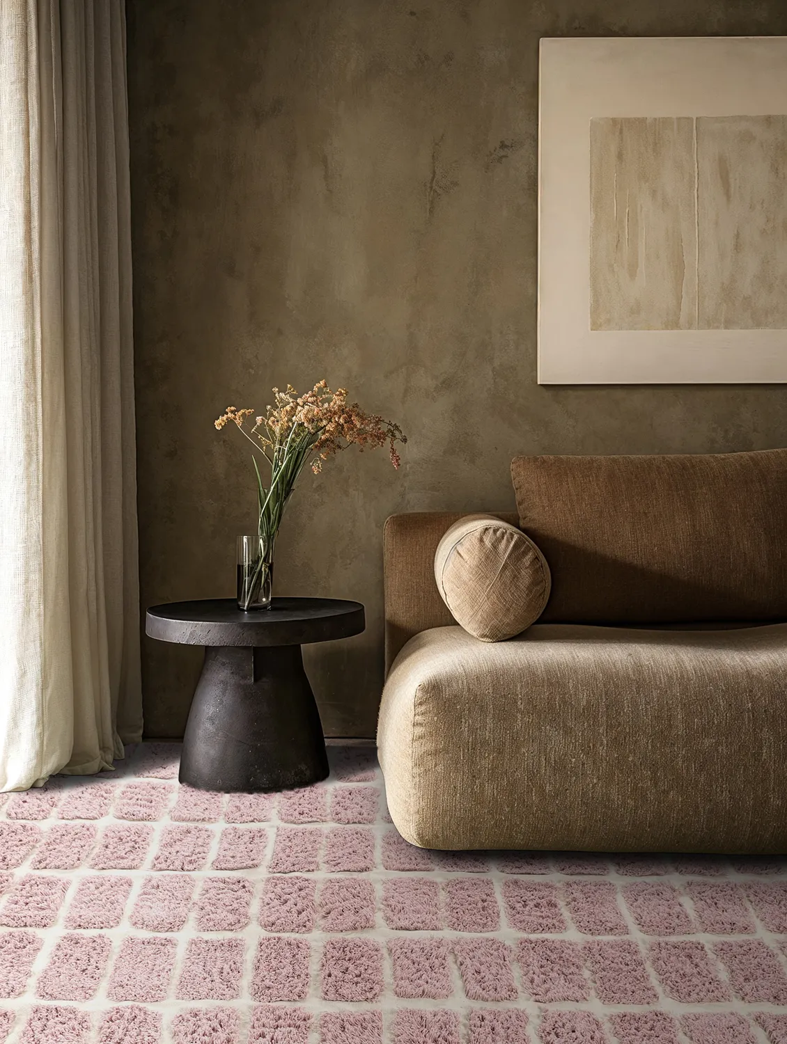 Koberec s chlpatým povrchom - Zola Natural Cotton Shaggy (ružový)