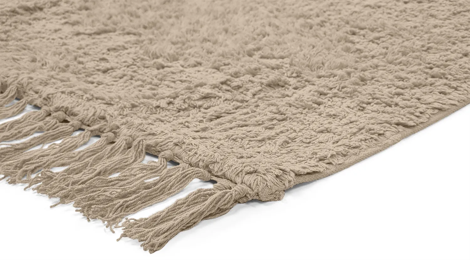 Koberce s dlhým vlasom - Alba Natural Cotton Shaggy (béžová)
