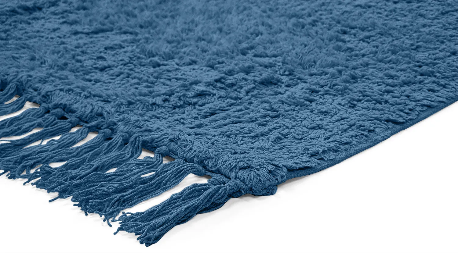 Koberce s dlhým vlasom - Alba Natural Cotton Shaggy (modrý)