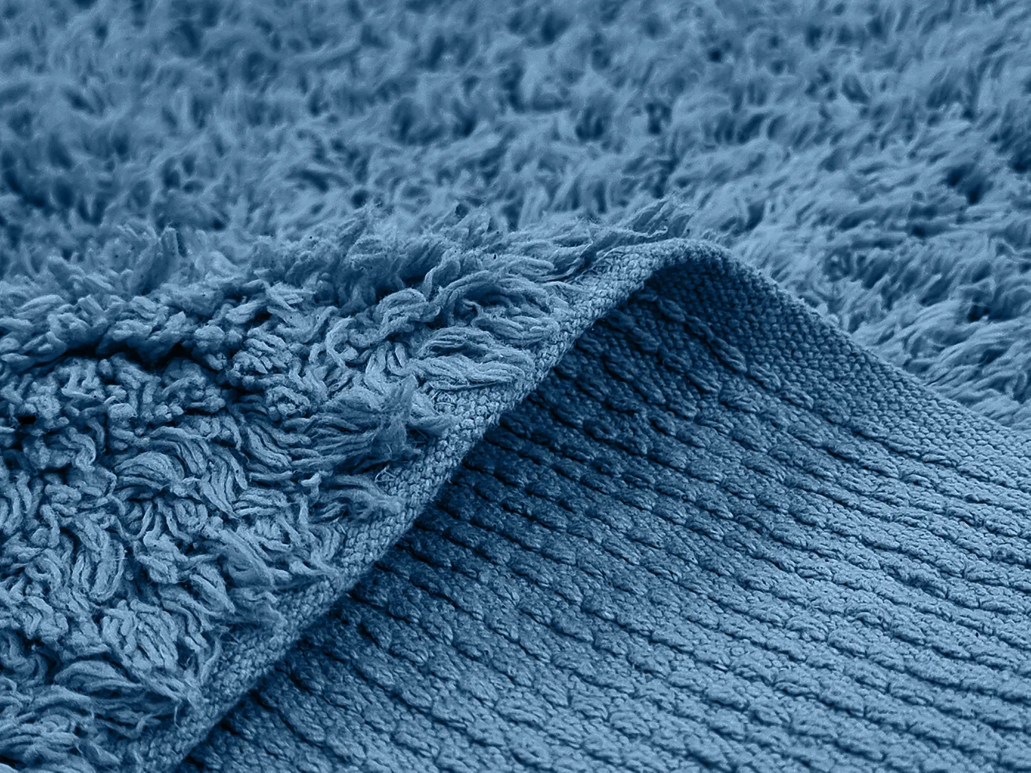 Koberce s dlhým vlasom - Alba Natural Cotton Shaggy (modrý)
