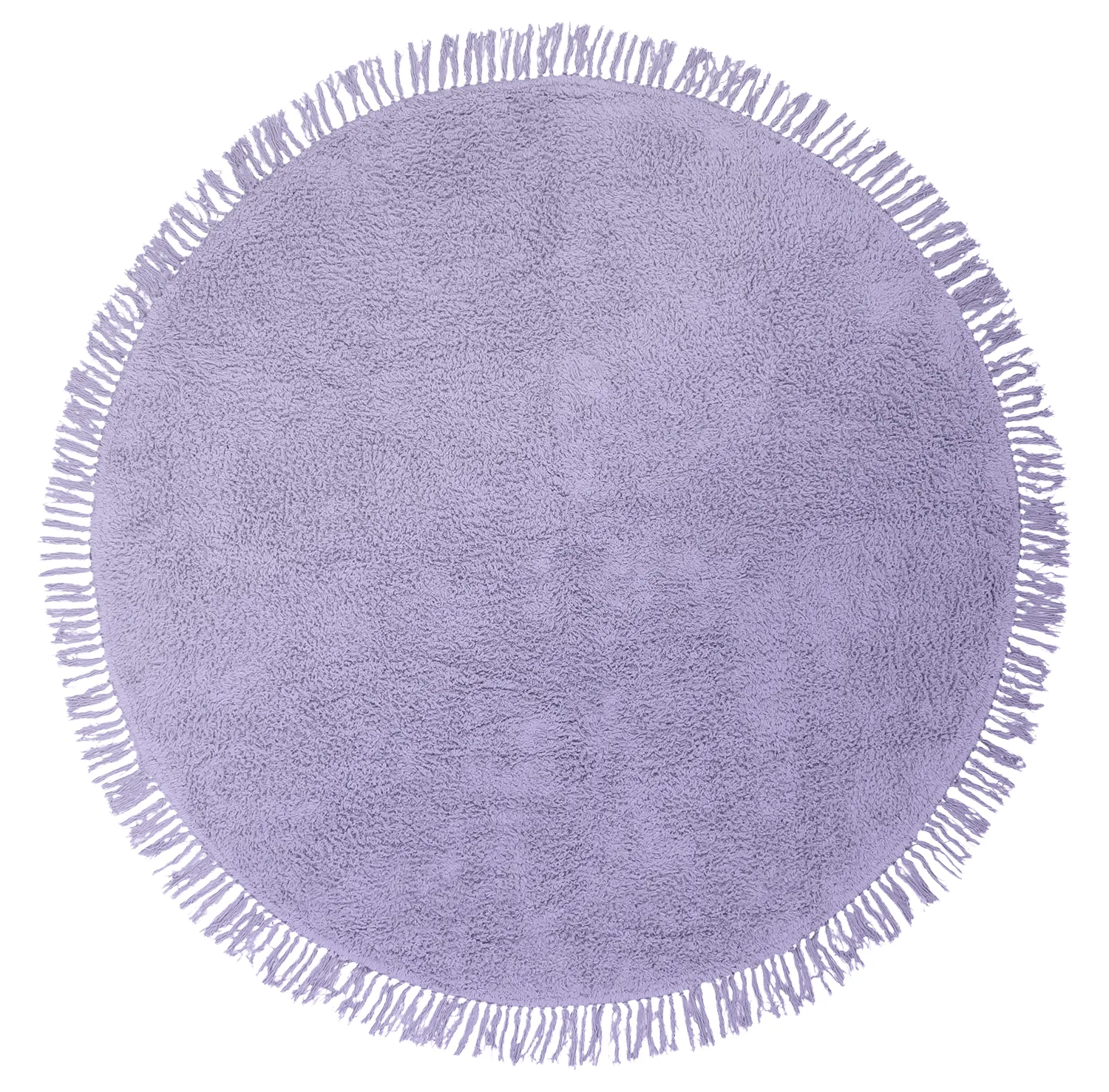 Kruhový koberec - Alba Natural Cotton Shaggy (fialový)