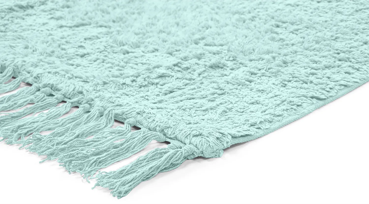 Koberce s dlhým vlasom - Alba Natural Cotton Shaggy (tyrkysová)