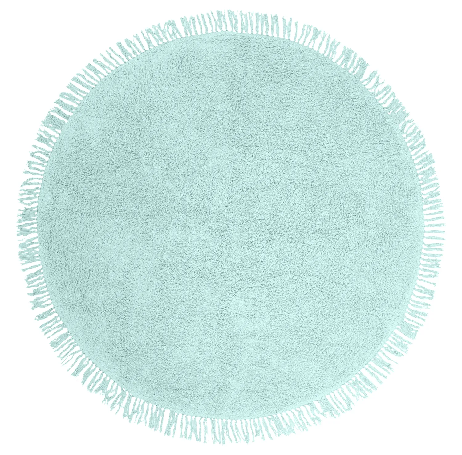 Kolozový koberec - Alba Natural Cotton Shaggy (tyrkysová)