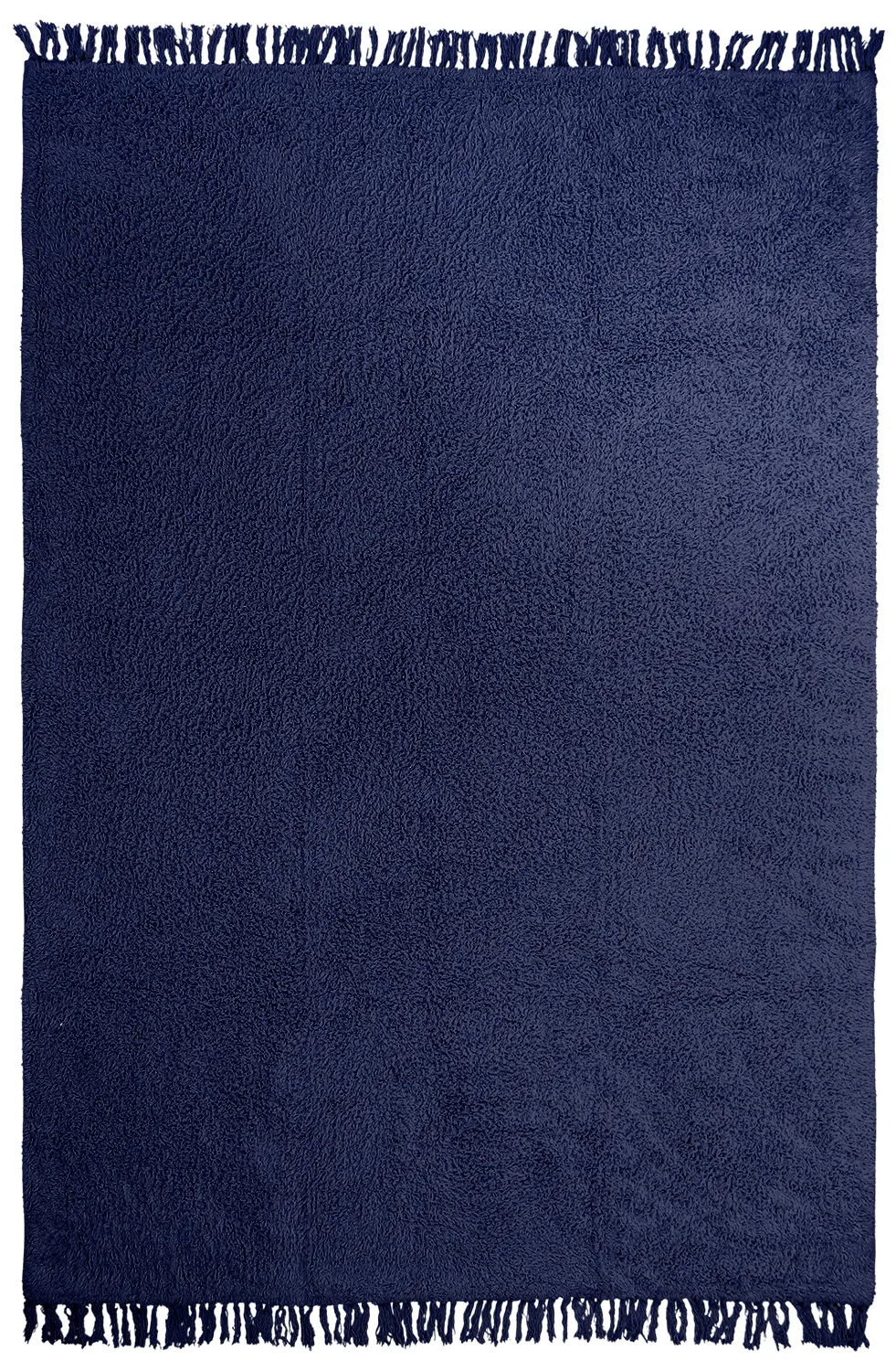 Koberce s dlhým vlasom - Alba Natural Cotton Shaggy (tmavomodrá)