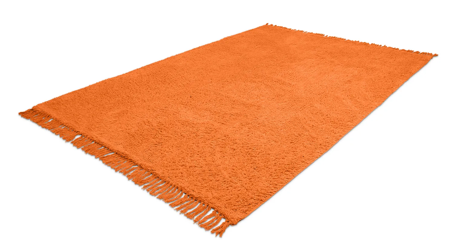 Koberce s dlhým vlasom - Alba Natural Cotton Shaggy (oranžová)