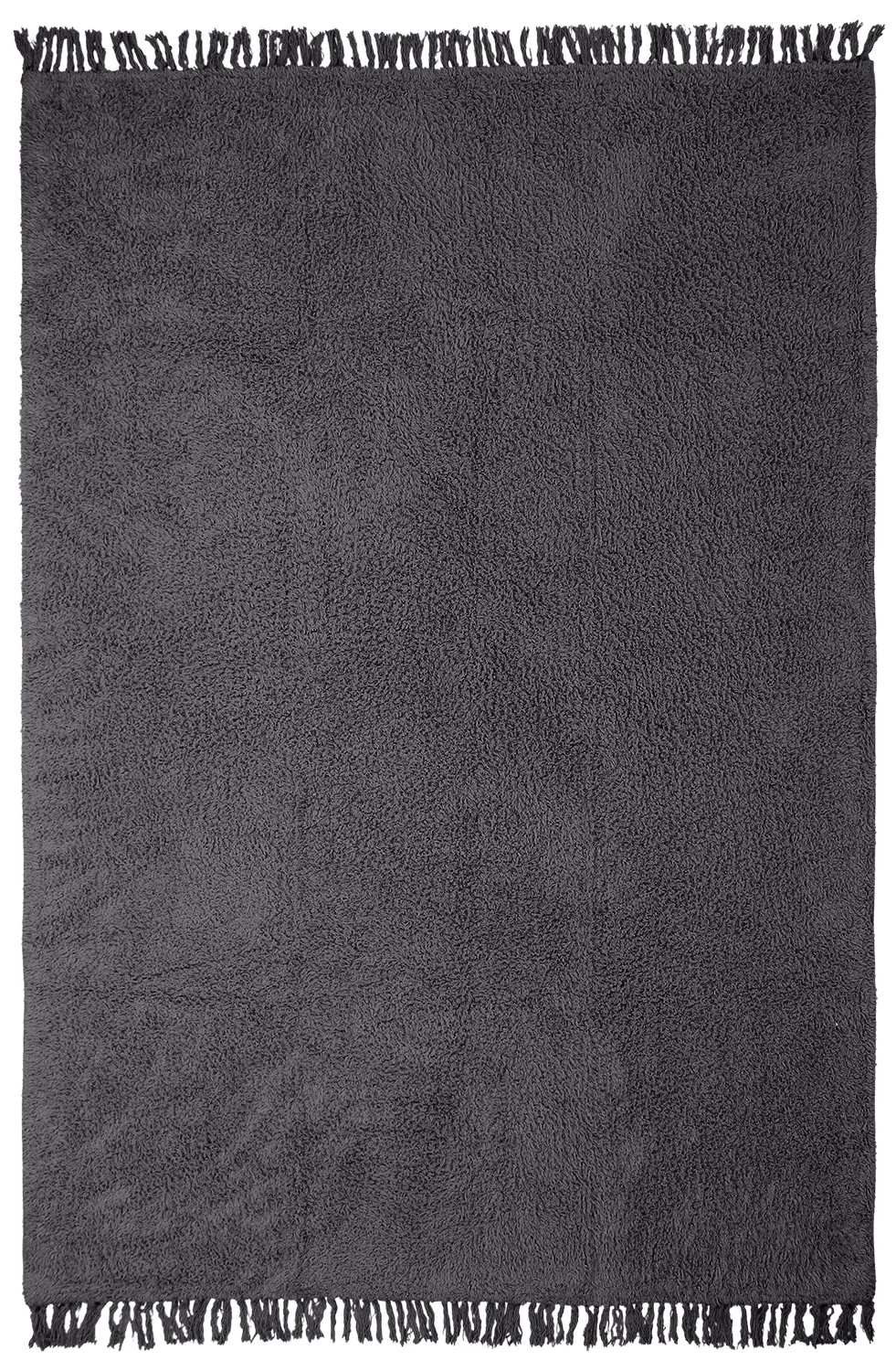 Koberec s dlhým vlasom - Alba Natural Cotton Shaggy (čierny)