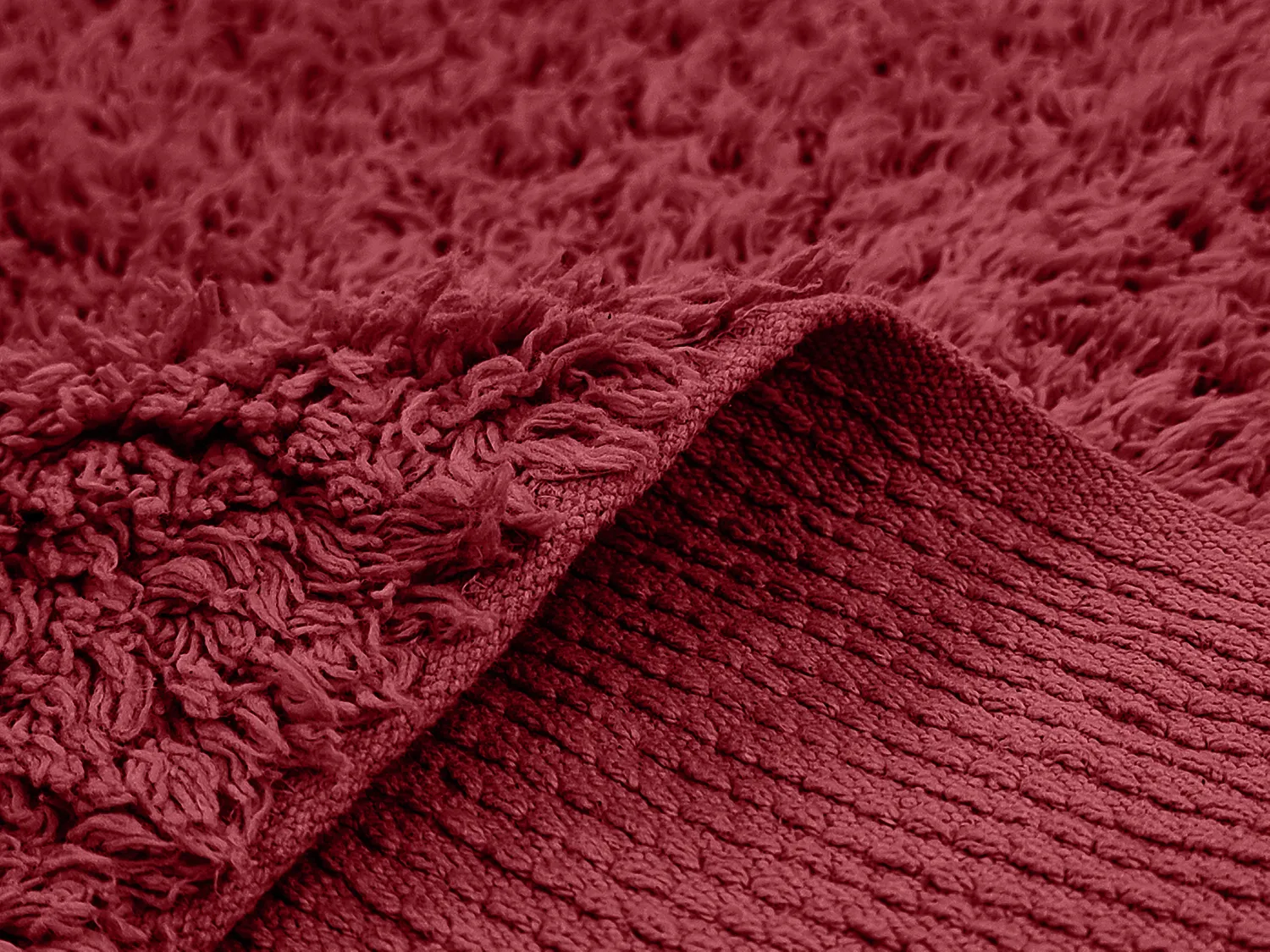 Koberce s dlhým vlasom - Alba Natural Cotton Shaggy (bordó)