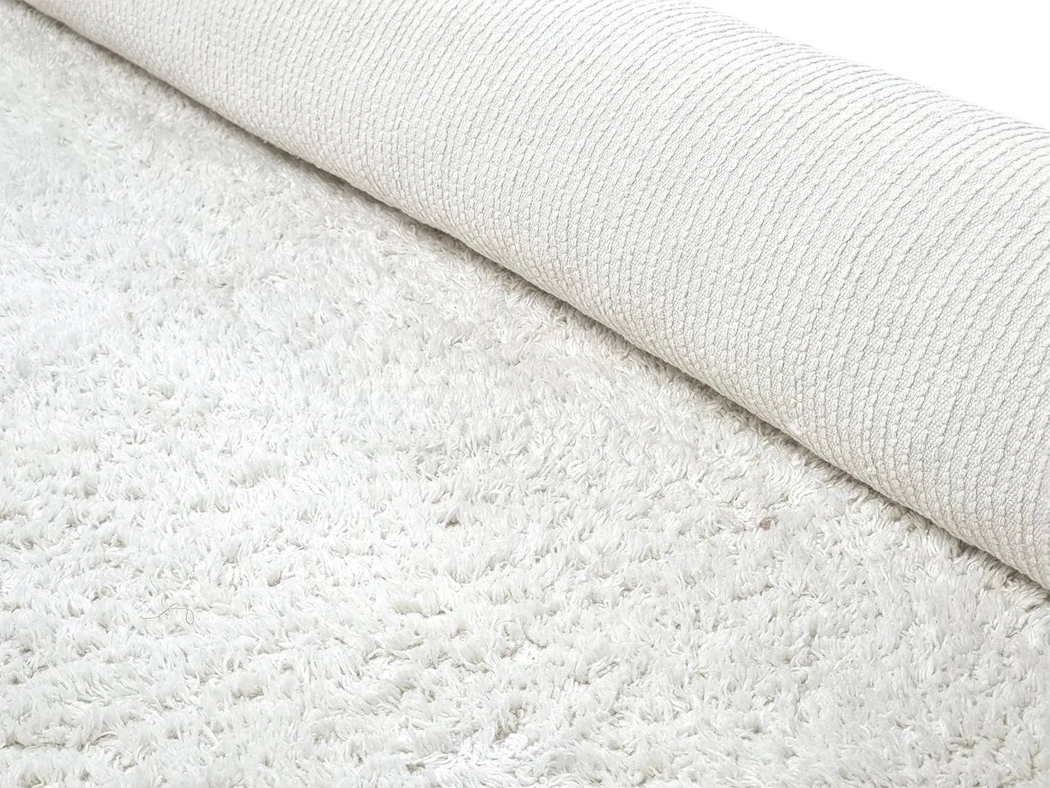Koberce s dlhým vlasom - Alba Natural Cotton Shaggy (biela)