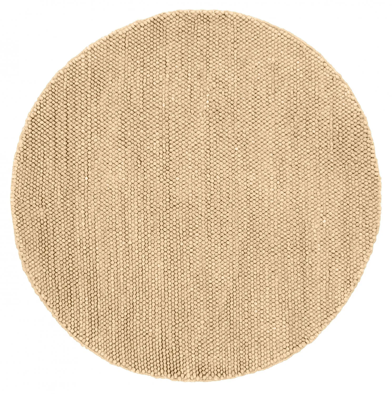 Kruhový koberec - Avafors Wool Bubble (pieskový)