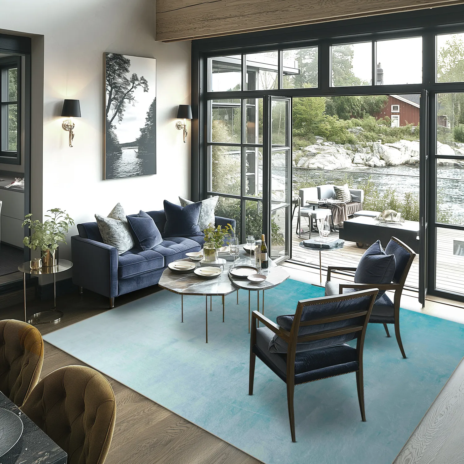 Koberec Wilton - Artena (svetlo modrý)