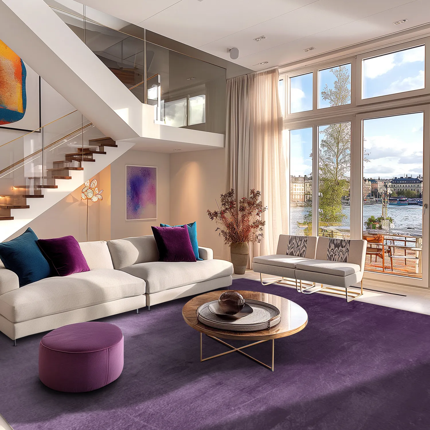 Koberec Wilton - Artena (fialový)